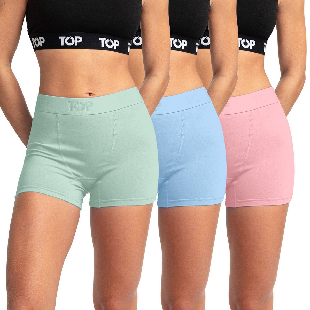 TOP - Boxer Mujer Top Pack de 3