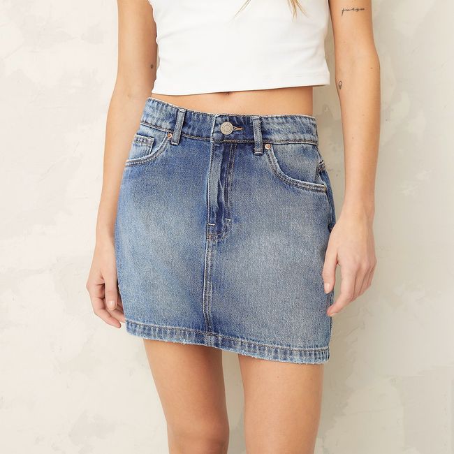 AMERICANINO - Falda Americanino Corta Algodón Mujer Diseño Liso