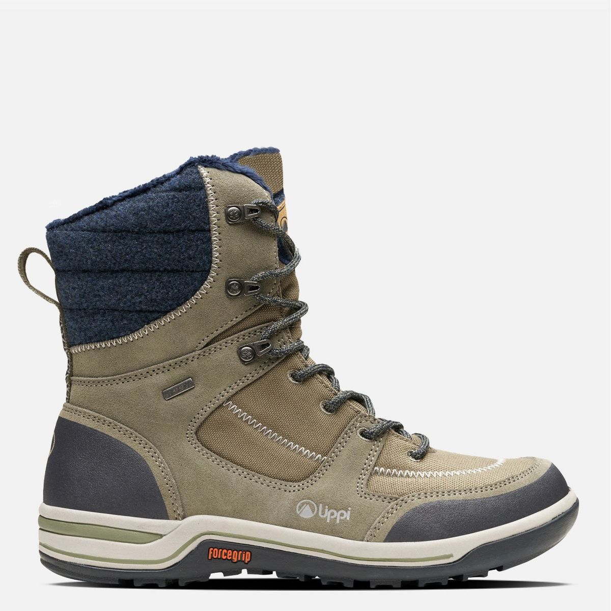 LIPPI - Polar Light Zapatilla Outdoor Mujer Impermeable Cuero Verde Lippi