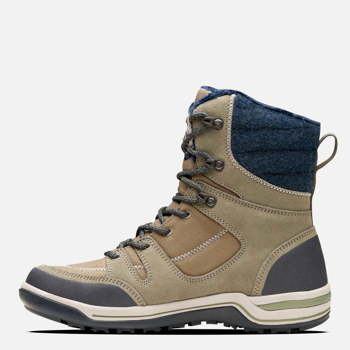 LIPPI - Polar Light Zapatilla Outdoor Mujer Impermeable Cuero Verde Lippi