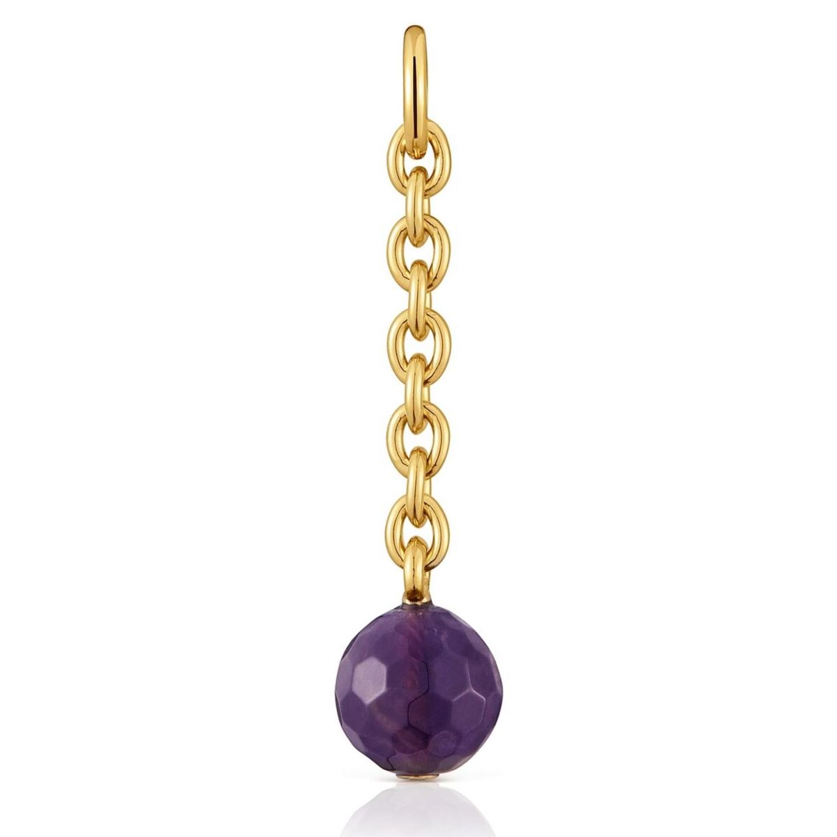 TOUS - Colgante Con Baño De Oro 18 Kt Sobre Plata Y Amatista Hold Oval