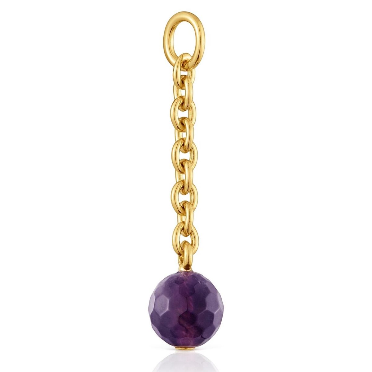TOUS - Colgante Con Baño De Oro 18 Kt Sobre Plata Y Amatista Hold Oval