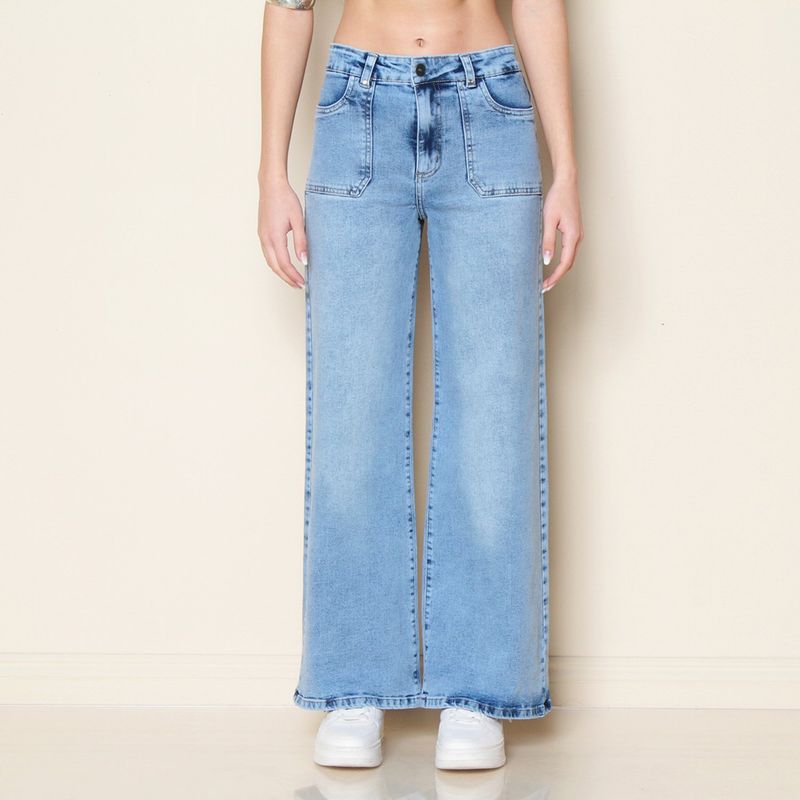WADOS - Jeans Cargo Tiro Alto Mujer Wados