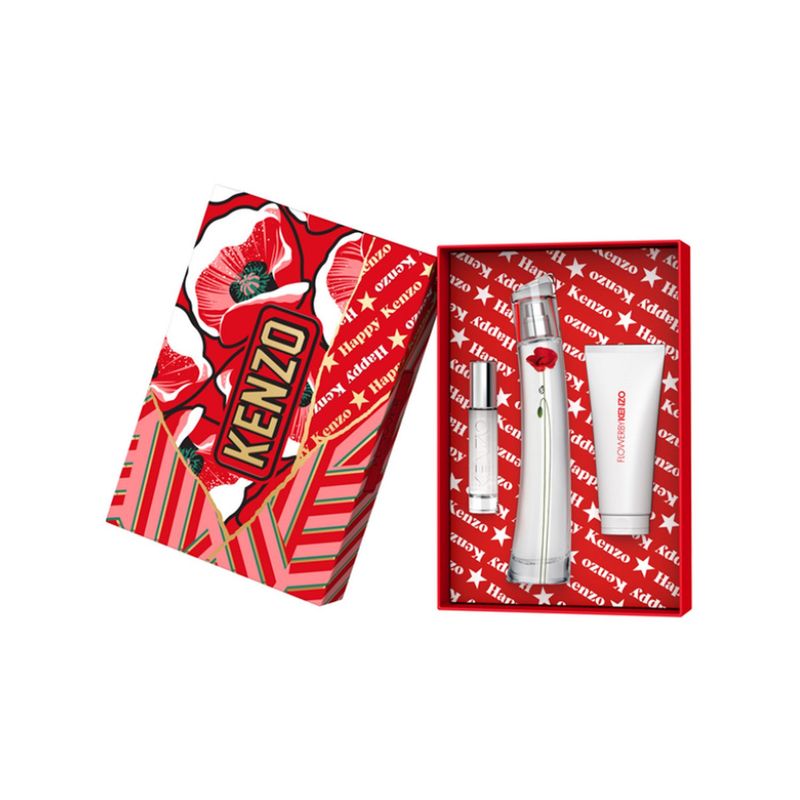 KENZO - Set fragancia femenina Récolte Parisienne 75 ml +una crema corporal de 75 ml +un perfumero de viaje rellenable de 10 ml Kenzo
