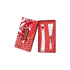 KENZO - Set de fragancia femenina Flower by Eau de Parfum Poppy Bouquet 100 ml, + Perfumero de viaje + Bálsamo corporal humectante 75 ml