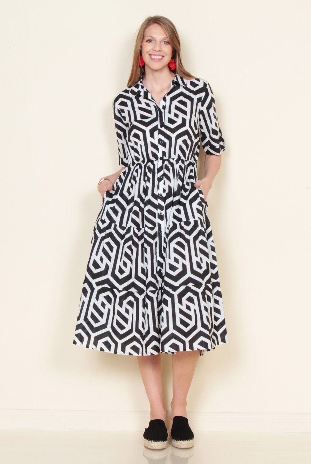 WADOS - Vestido Midi Algodón Mujer Wados