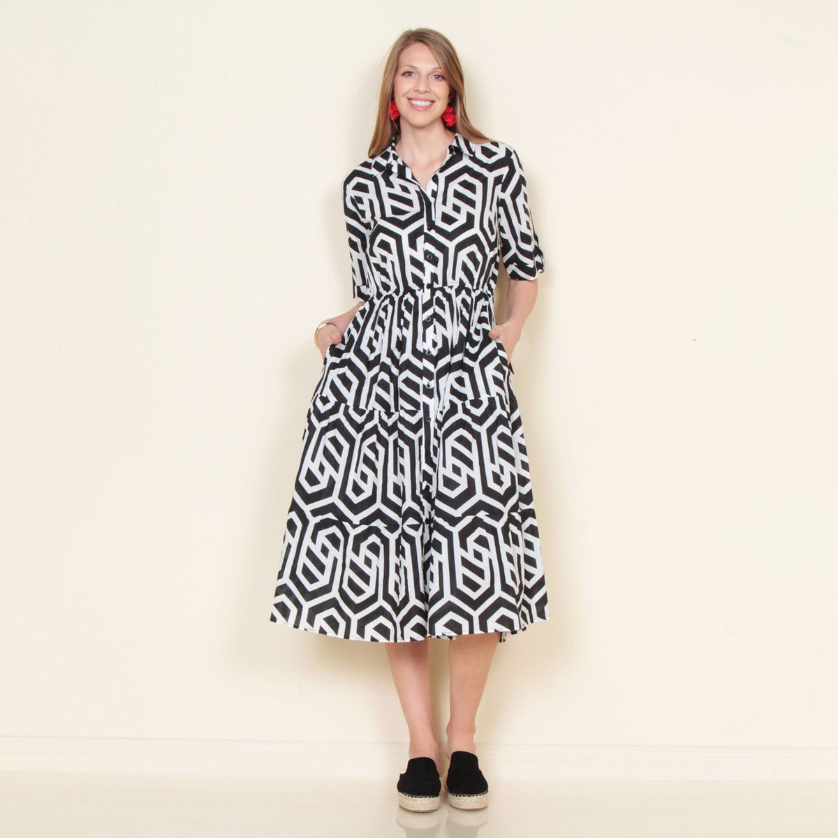 WADOS - Vestido Midi Algodón Mujer Wados