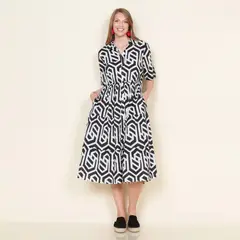 WADOS - Vestido Midi Algodón Mujer