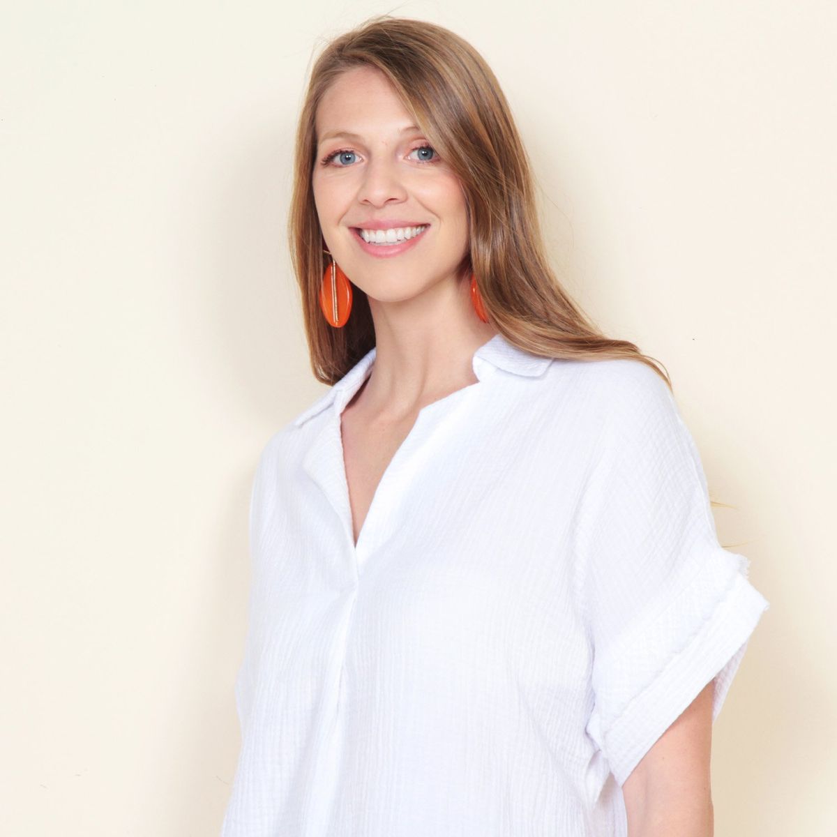 WADOS - Blusa Manga Corta Algodón Mujer Wados