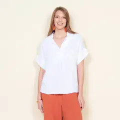 WADOS - Blusa Manga Corta Algodón Mujer