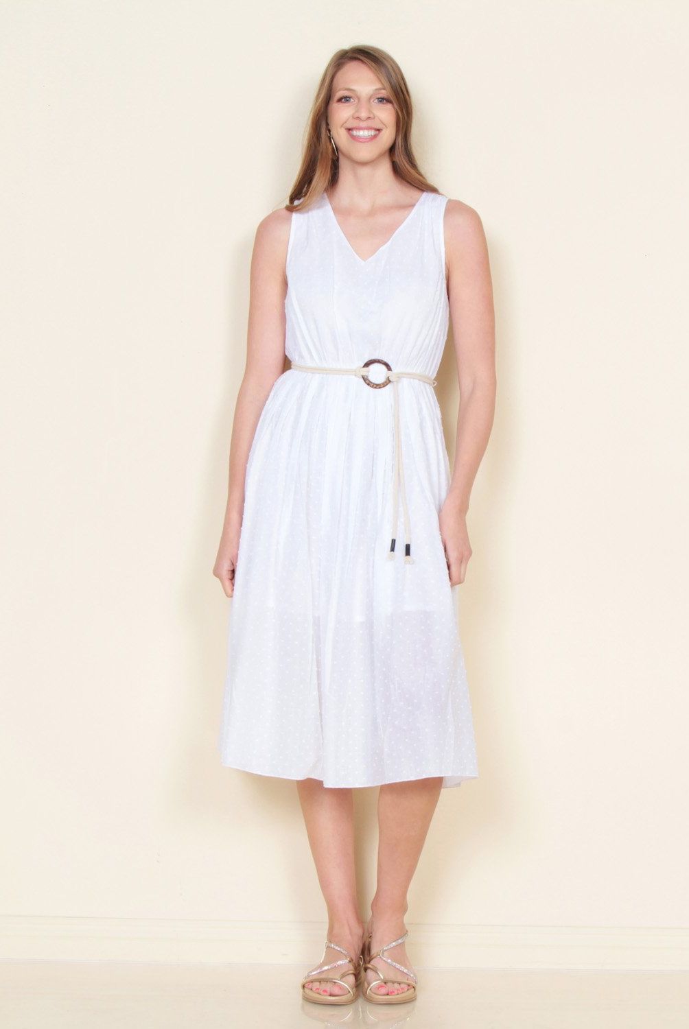 WADOS - Vestido Midi Algodón Mujer Wados