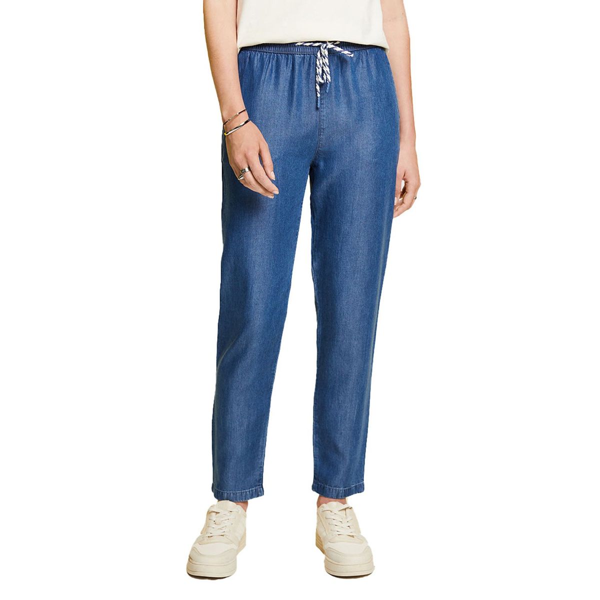 ESPRIT - Pantalón Slim Tiro Alto Mujer Esprit