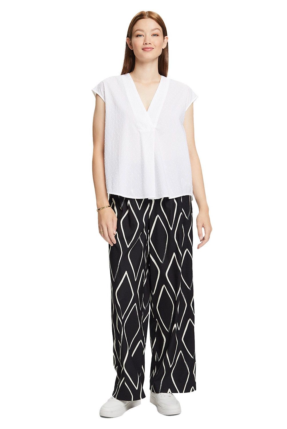 ESPRIT - Blusa Manga Corta Mujer Esprit