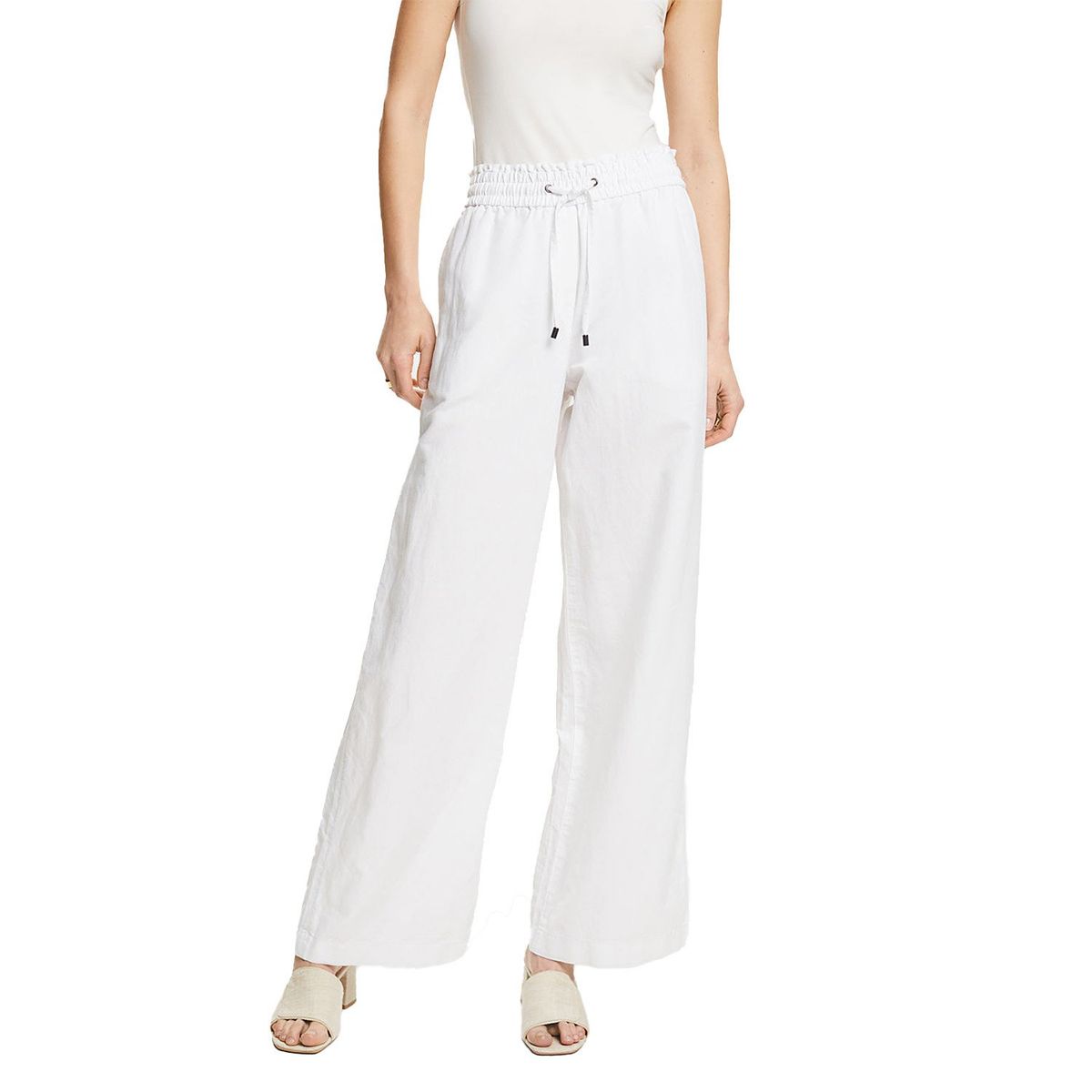 ESPRIT - Pantalón Regular Tiro Medio Mujer Esprit