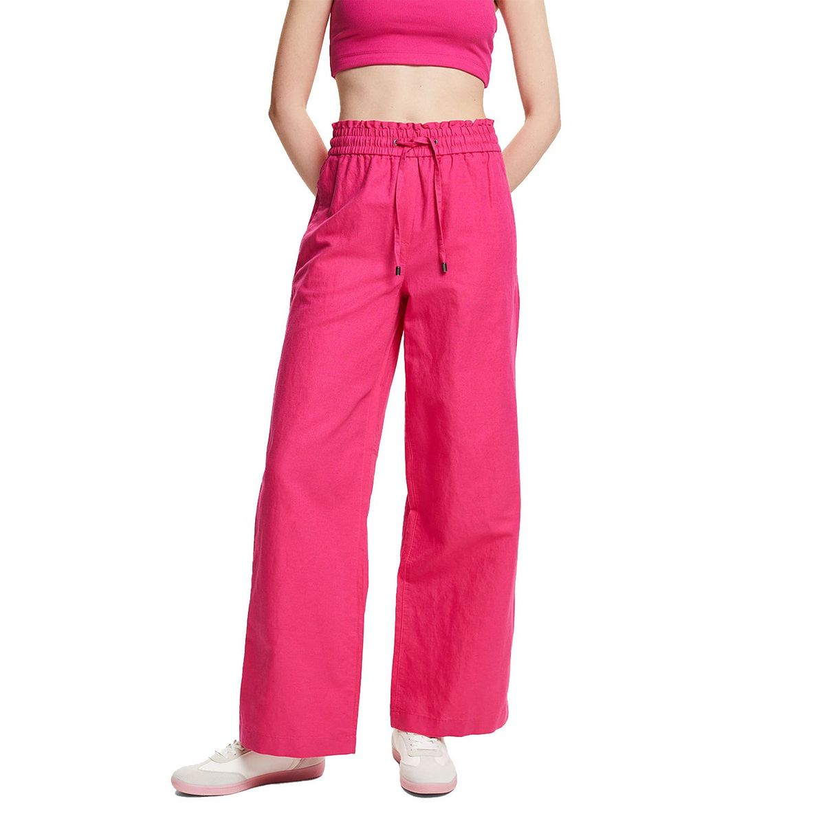 ESPRIT - Pantalón Regular Tiro Medio Mujer Esprit