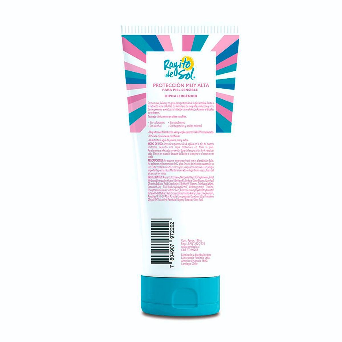 PETRIZZIO - Crema Protectora Ozono Piel Sensible Fps 50+ Petrizzio
