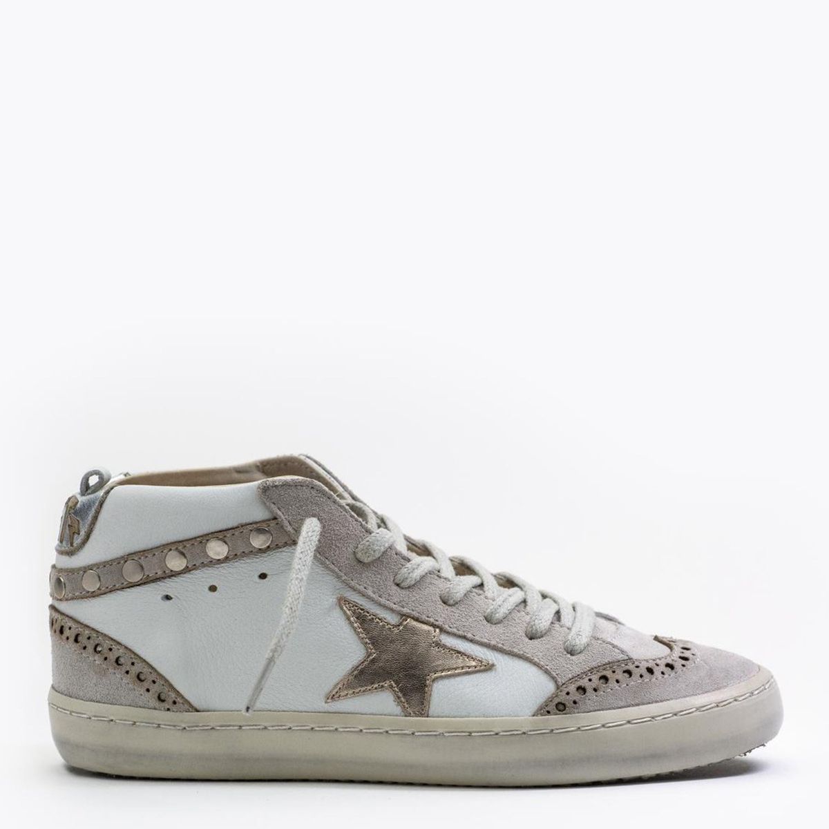 ROSSATI - Zapatilla Urbana Mujer Cuero Blanco Rossati