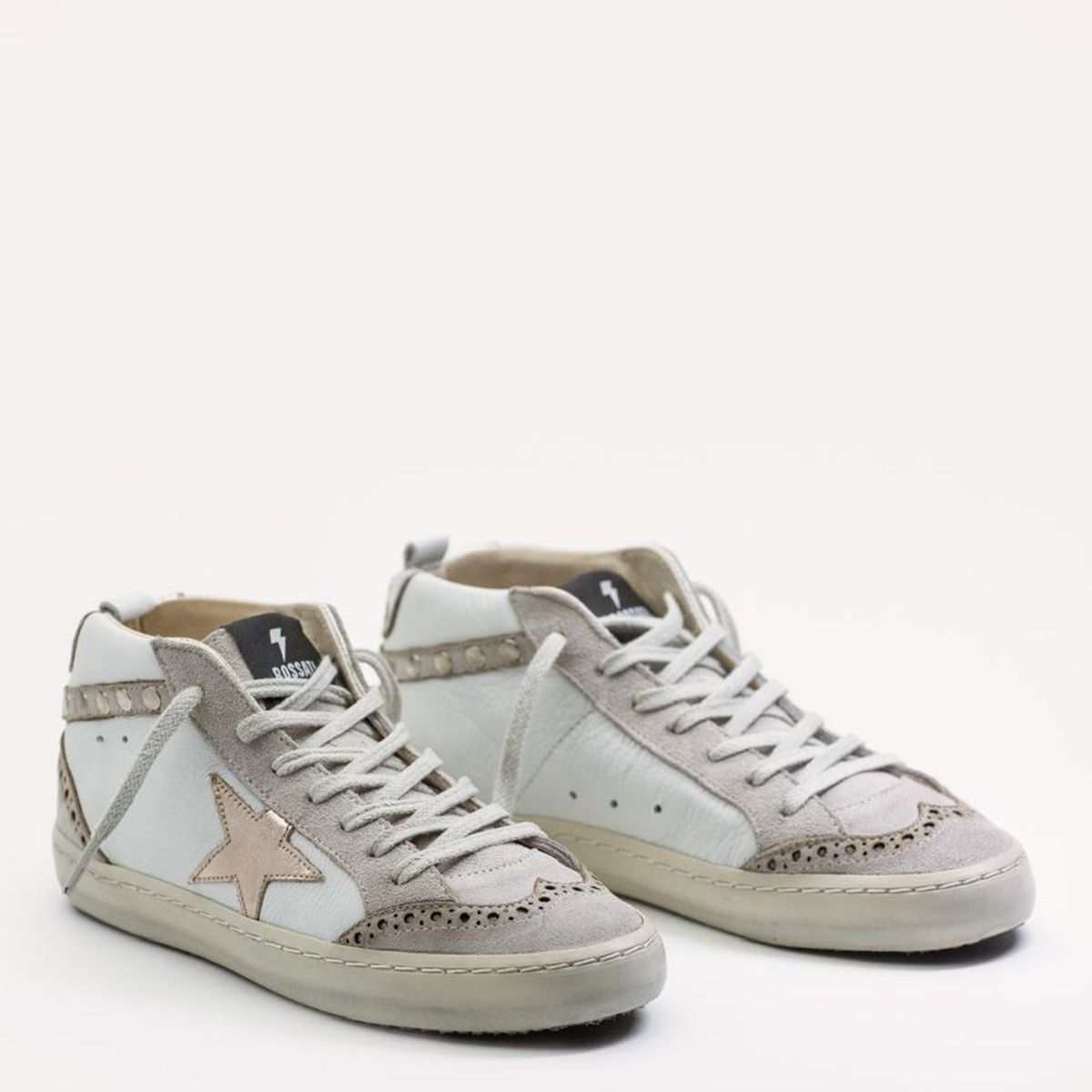 ROSSATI - Zapatilla Urbana Mujer Cuero Blanco Rossati