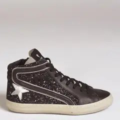 ROSSATI - Zapatilla Urbana Mujer Cuero Negro