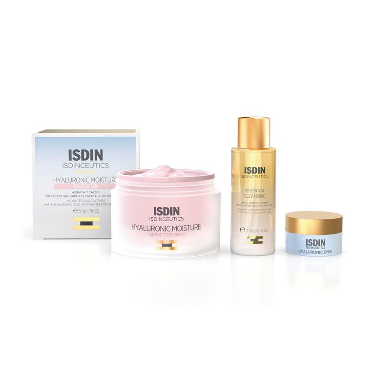Set Isdinceutics Rutina Hidratante Hyaluronic Moisture Sensitive Skin 50 g