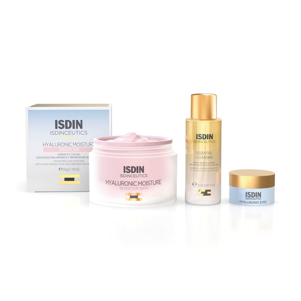 ISDIN - Set ISDIN Isdinceutics Rutina Hidratante Hyaluronic Moisture Sensitive Skin 50 g