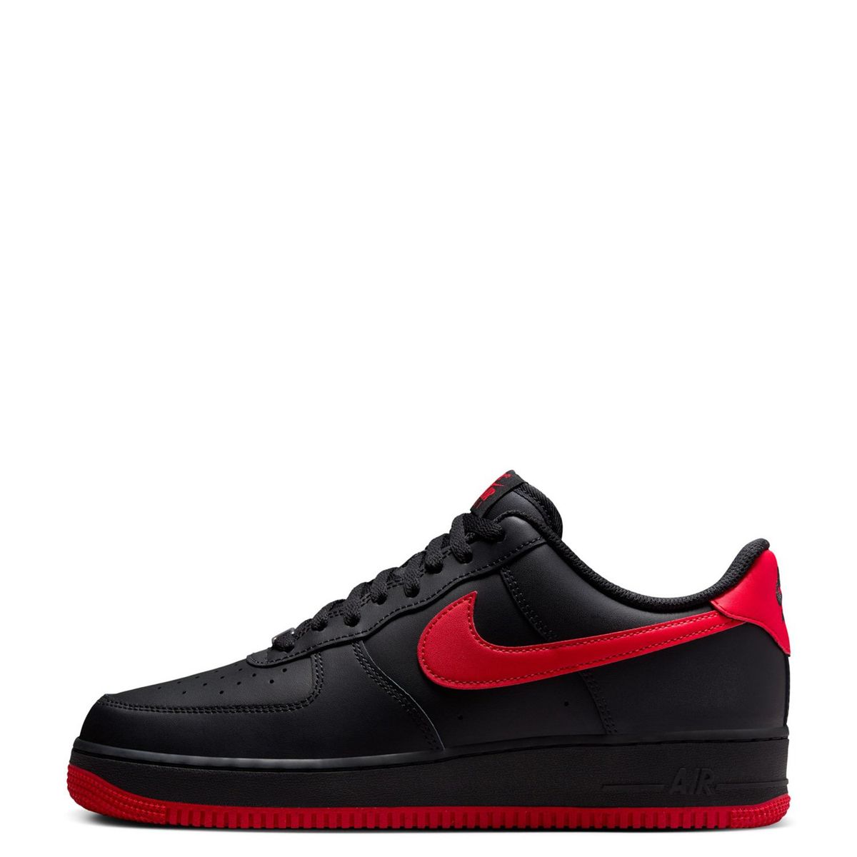 NIKE - Air Force 1  07 Nike Zapatilla Urbana Hombre Cuero Rojo Nike