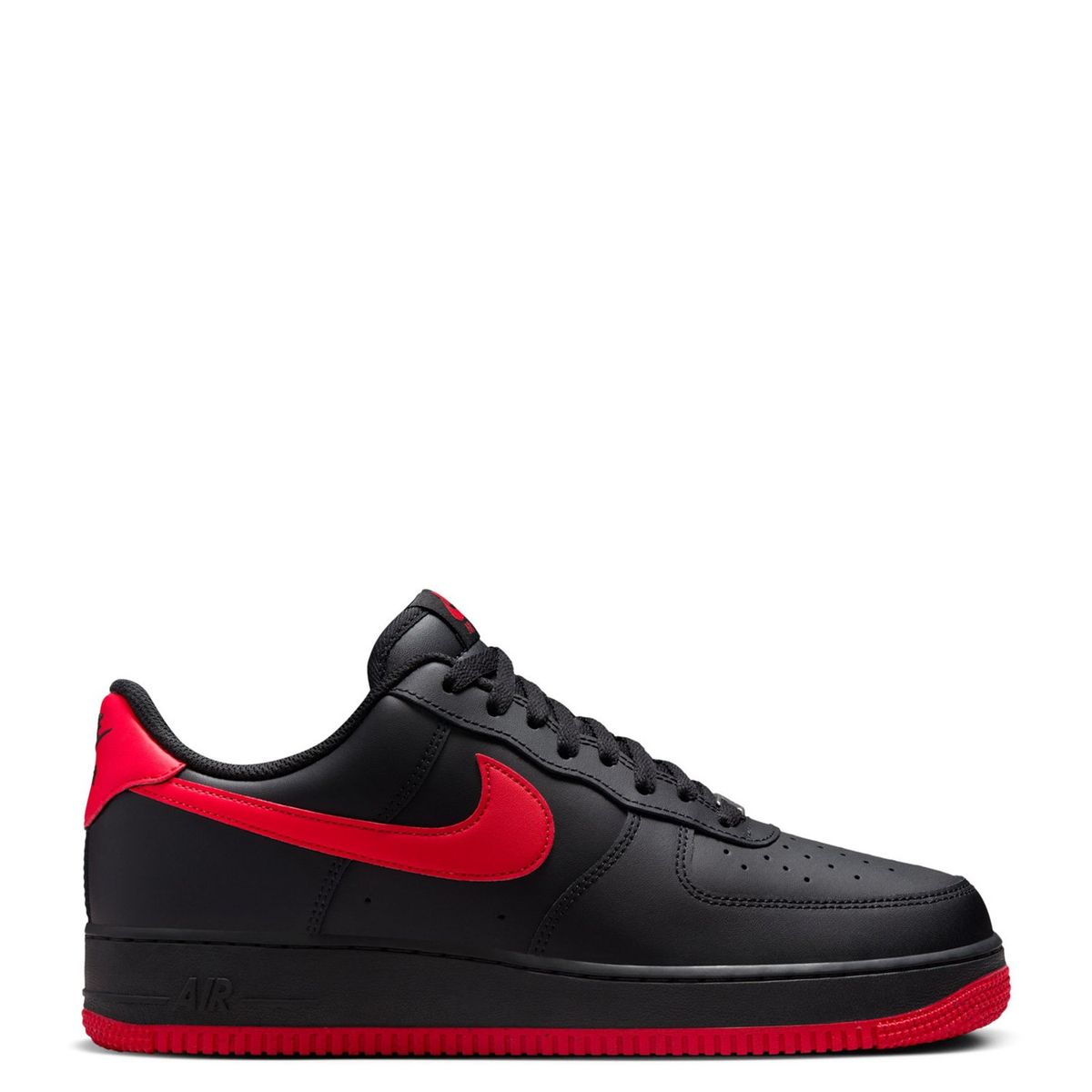 NIKE - Air Force 1  07 Nike Zapatilla Urbana Hombre Cuero Rojo Nike