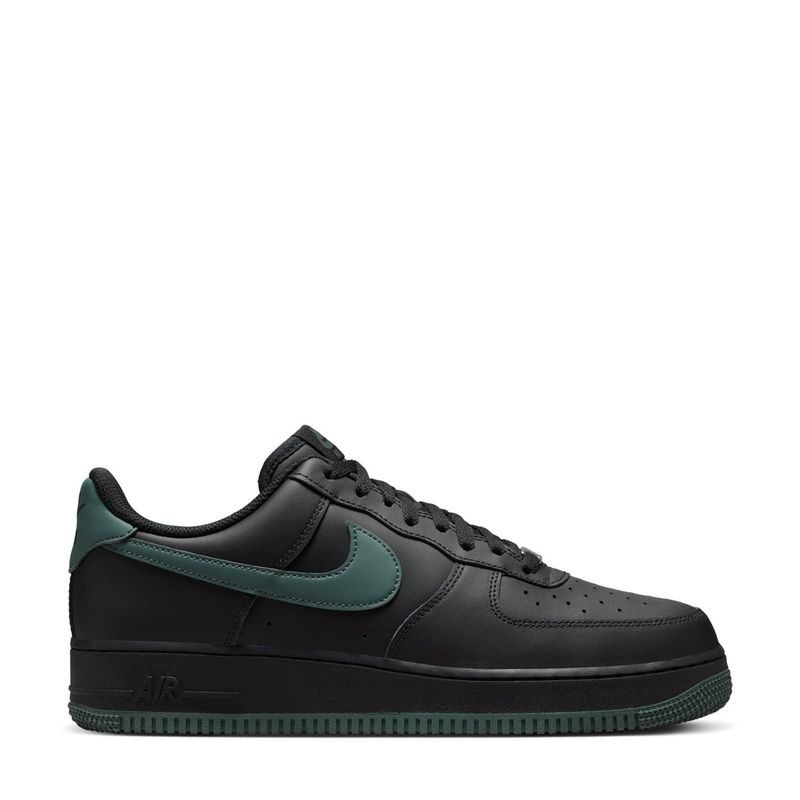 NIKE - Air Force 1  07 Nike Zapatilla Urbana Hombre Cuero Negro Nike