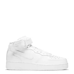 NIKE - Air Force 1 Mid 07 Zapatilla Urbana Hombre Cuero Blanco