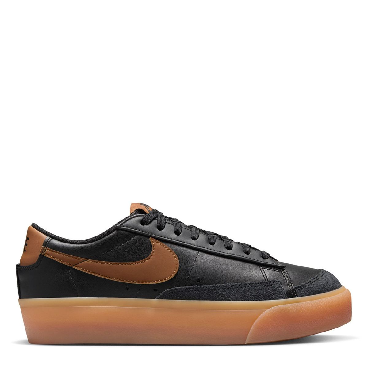 NIKE - Blazer Low Platform Zapatilla Urbana Mujer Cuero Negro Nike