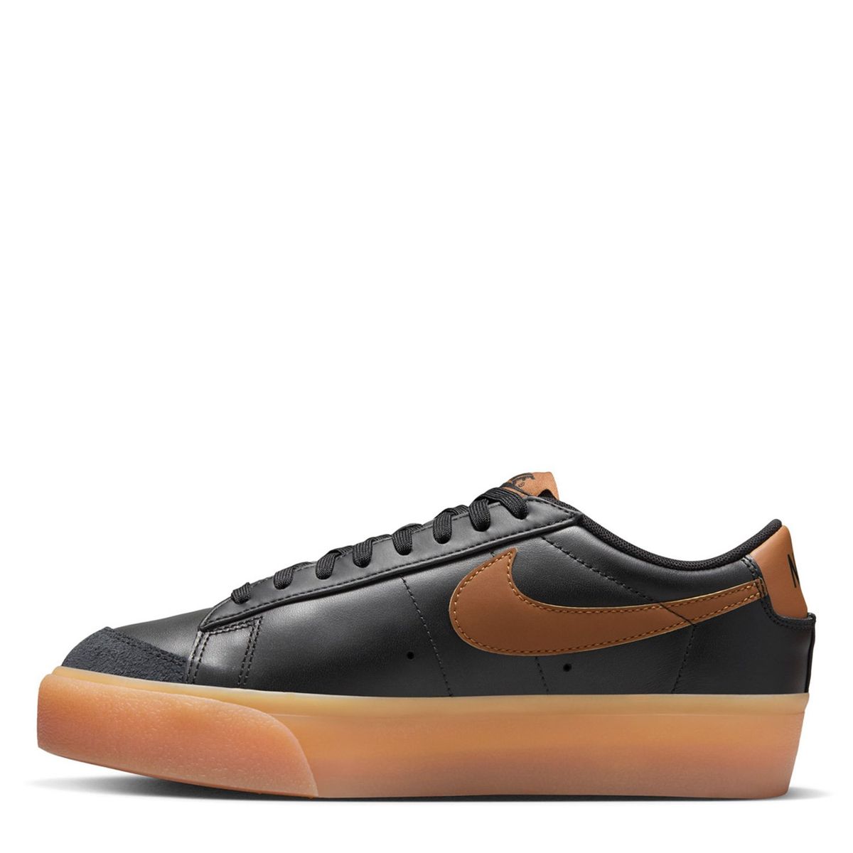 NIKE - Blazer Low Platform Zapatilla Urbana Mujer Cuero Negro Nike