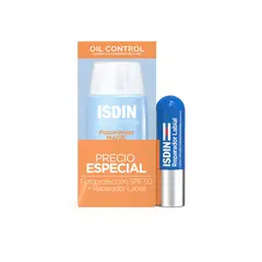 ISDIN - Set Fotoprotector Fusion Water Magic SPF50 50 ml + Reparador Labial Stick de Regalo