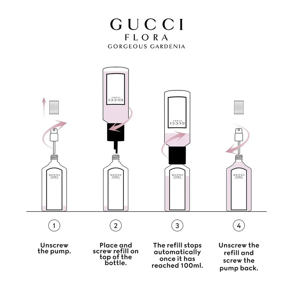 Gucci Flora Gorgeous Gardenia EDP 150 ml Refill, foto 3