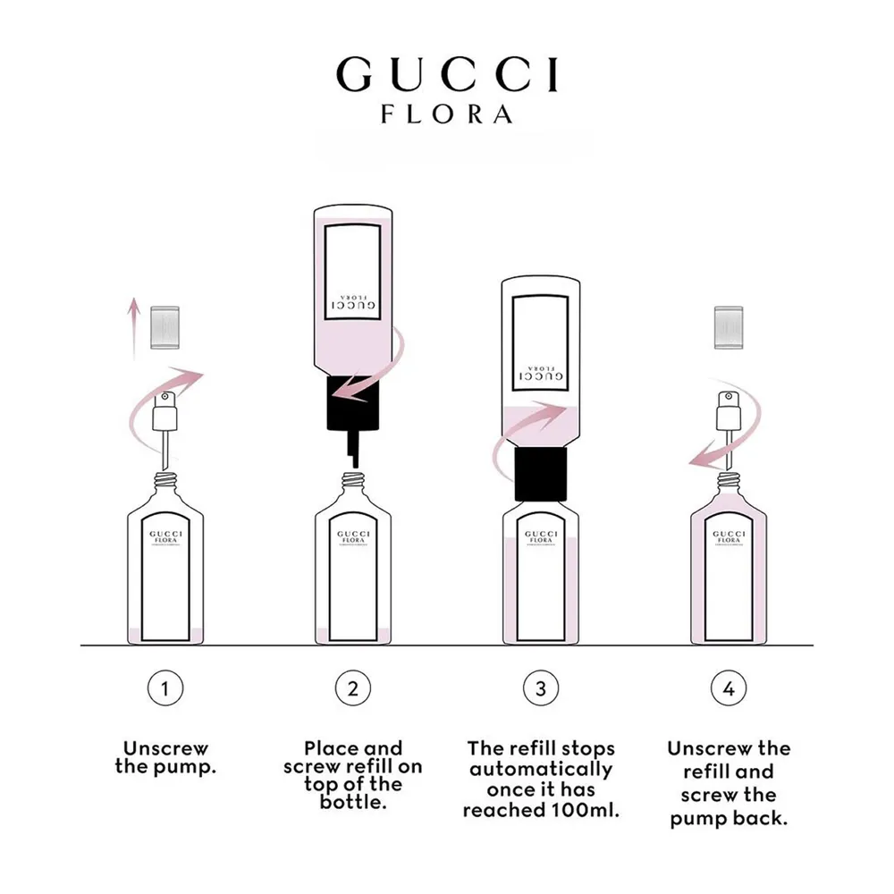 Gucci Flora Gorgeous Magnolia EDP 150 ml Refill, foto 3