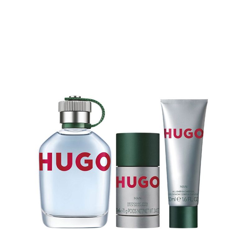 HUGO BOSS - Set Perfume Hombre Hugo Man Eau De Toilette 125 Ml + Deo Stick 75 Ml + Shower Gel 50 Ml