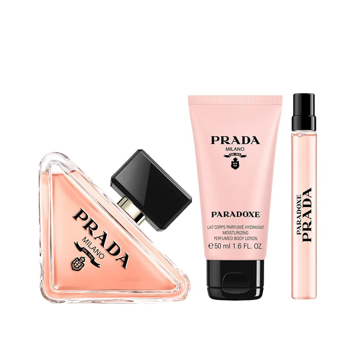 PRADA - Set Perfume Mujer Paradoxe Eau De Parfum 90ml + 10ml + Loción Corporal 50ml Prada