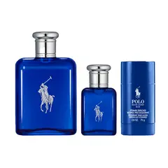 RALPH LAUREN - Set Perfume Hombre Polo Blue EDT 125ml + 40ml + Desodorante