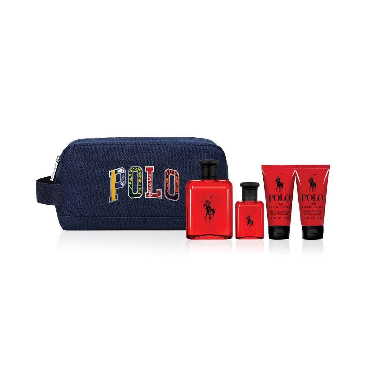 RALPH LAUREN - Set Perfume Hombre Polo Red EDT 125ml + 40ml + Shower Gel 50ml + After Shave 50ml Ralph Lauren
