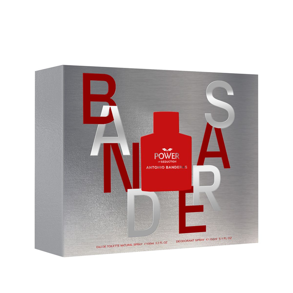 BANDERAS - Set Perfume Hombre Power of Seduction EDT 100ml + Desodorante 150ml Antonio Banderas