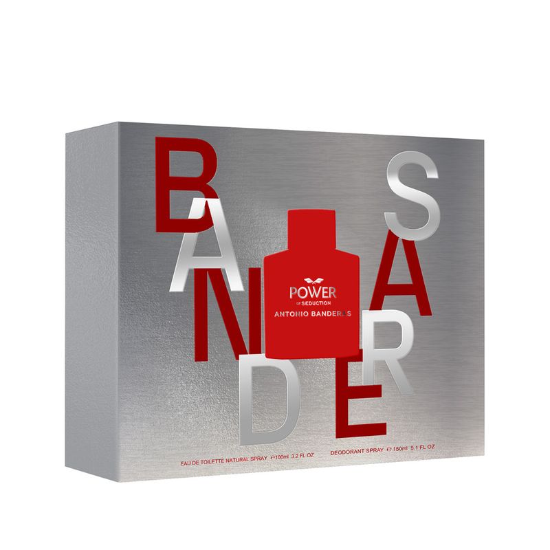 ANTONIO BANDERAS - Set Perfume Hombre Power of Seduction EDT 100ml + Desodorante 150ml Antonio Banderas