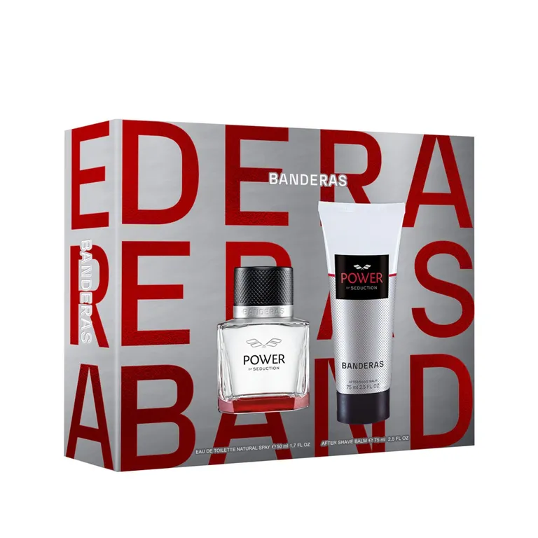 Set Perfume Hombre Power of Seduction EDT 50ml + After Shave 75ml Antonio