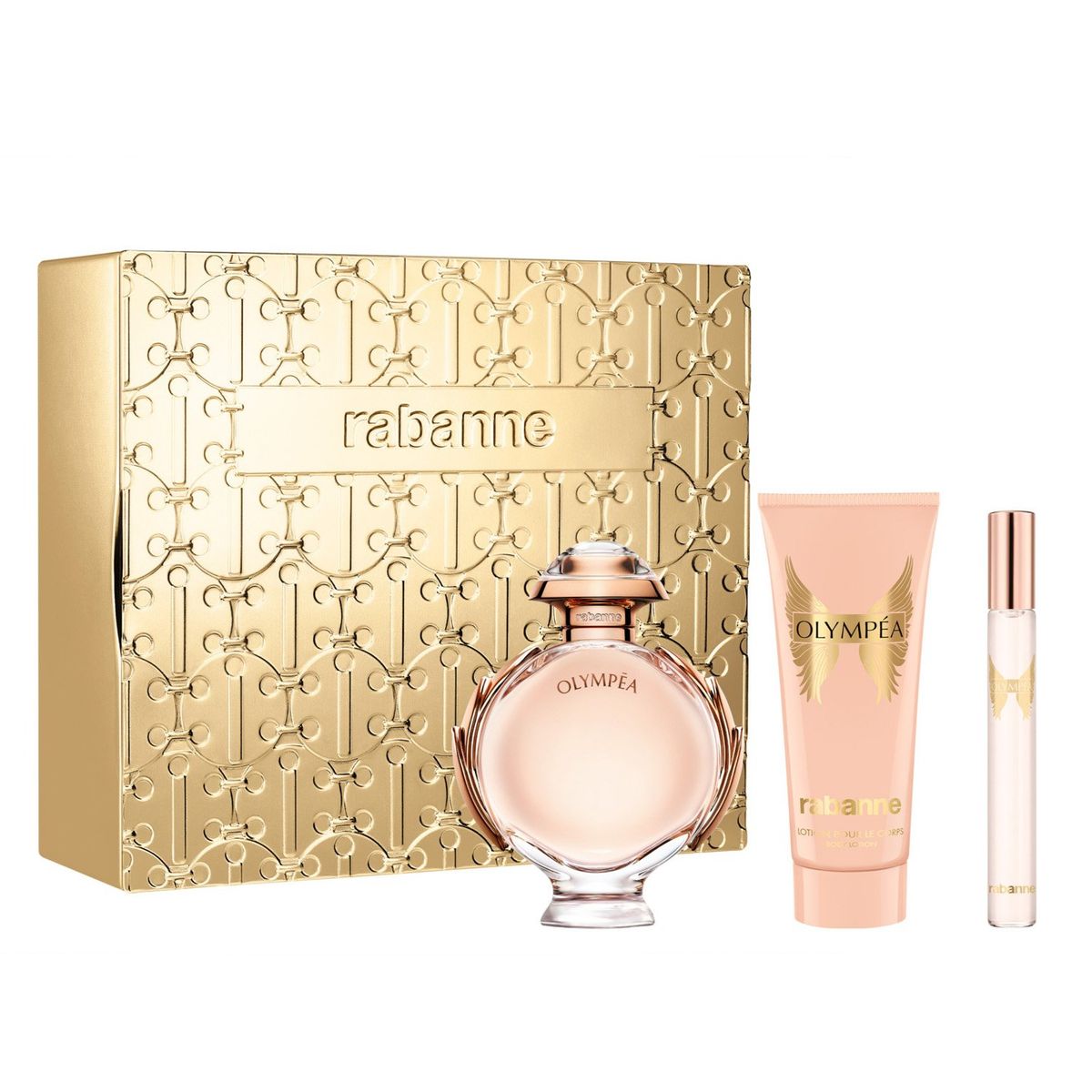 RABANNE - Set Perfume Mujer Olympéa Edp 80 ml + 10 ml + Body Lotion 100 ml Paco Rabanne