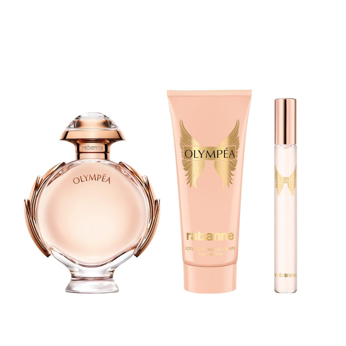 RABANNE - Set Perfume Mujer Olympéa Edp 80 ml + 10 ml + Body Lotion 100 ml Paco Rabanne