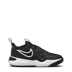 NIKE - Team Hustle D 11 Zapatilla Urbana Niño Cuero Negro (27 a 34)