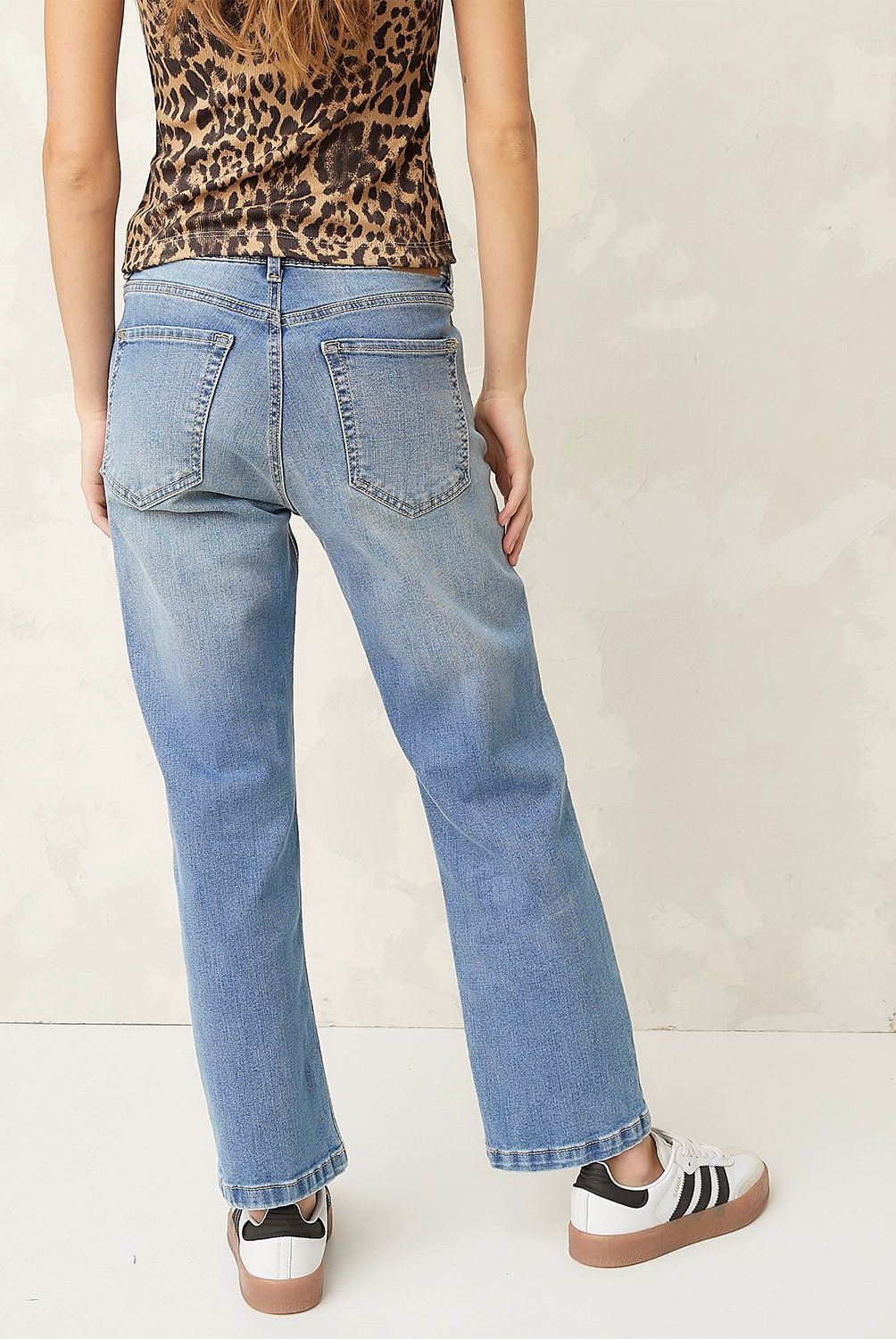 AMERICANINO - Jeans Straight Tiro Medio Mujer Americanino