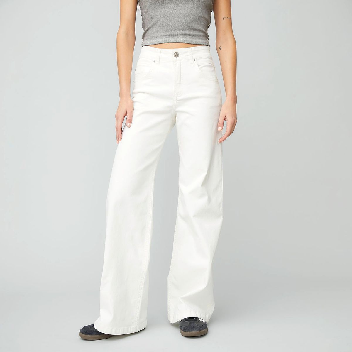 AMERICANINO - Jeans Americanino Wide Leg Tiro Medio Algodón Mujer