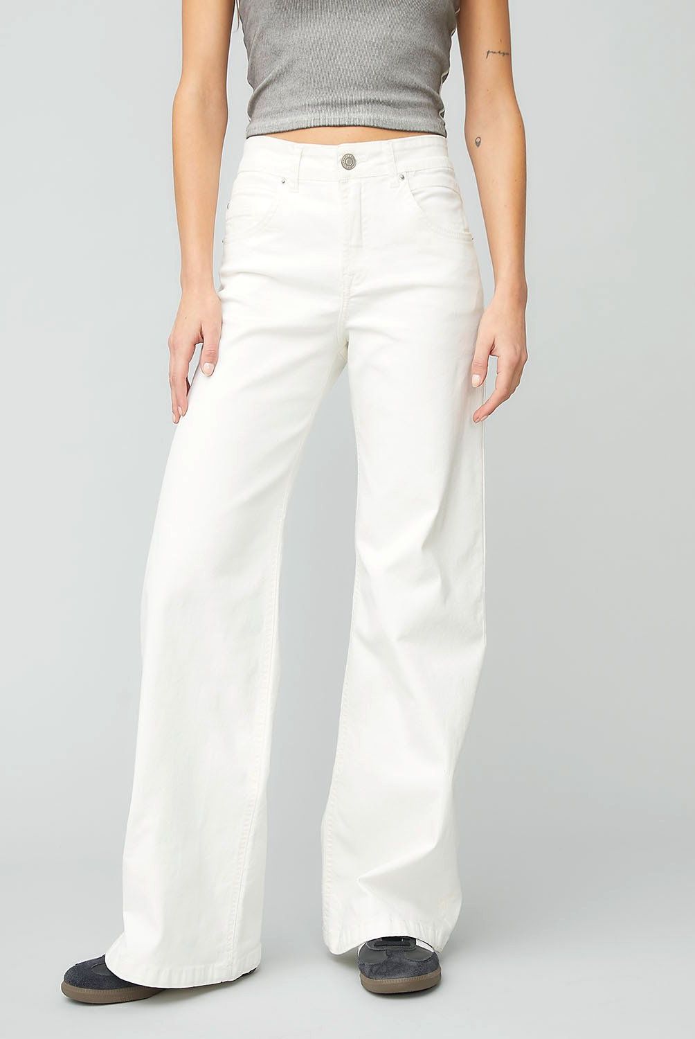 AMERICANINO - Jeans Americanino Wide Leg Tiro Medio Algodón Mujer