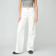 AMERICANINO - Jeans Wide Leg Tiro Medio Mujer Blancos