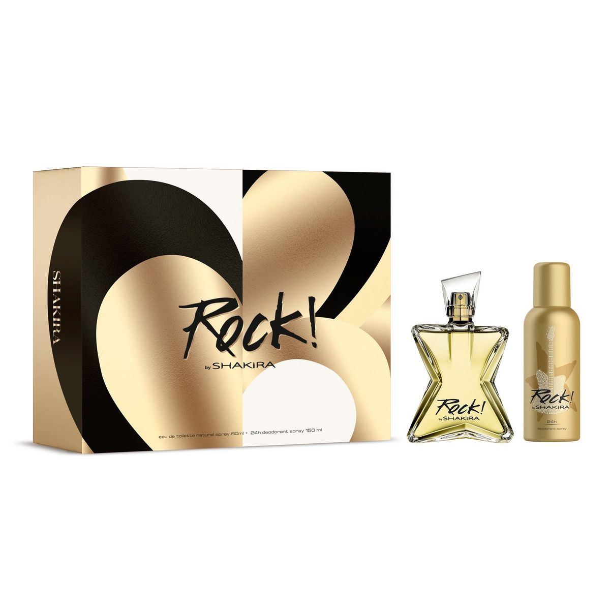 SHAKIRA - Set Perfume Mujer Rock EDT 80ml + Desodorante 150ml Shakira