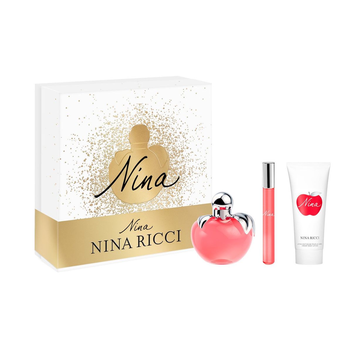 NINA RICCI - Set Perfume Mujer Nina Edt 80 ml + 10 ml + Body Lotion 75 ml Nina Ricci